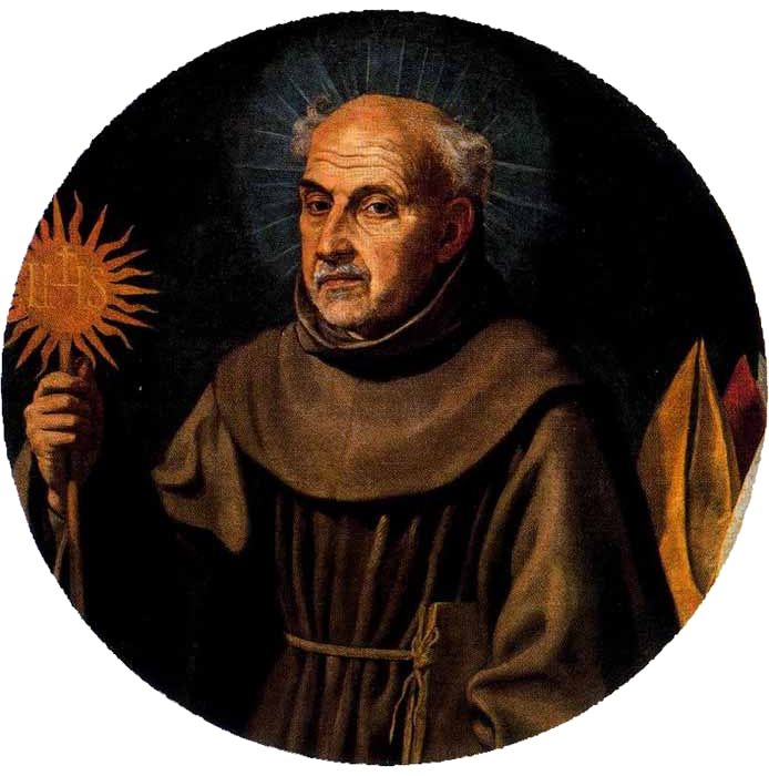 Luis Tristán: Sienai Szent Bernardin, XVI. század, Museo delle Belle Arti, Siviglia
