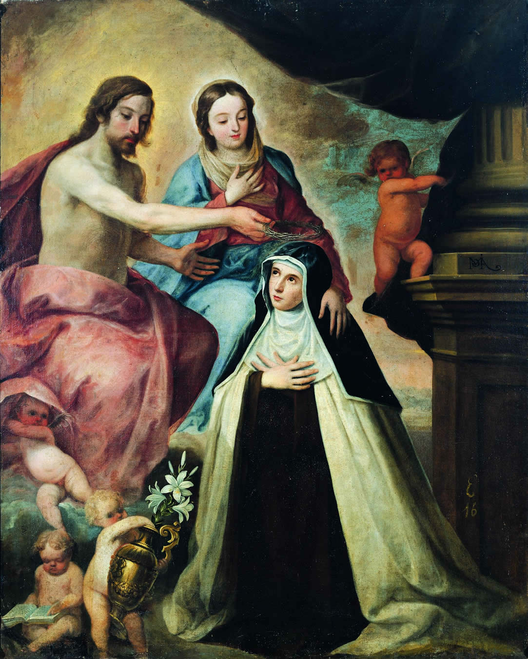 Pazzi Szent Mária Magdolna
Pedro de Moya (1610–1660) festményén