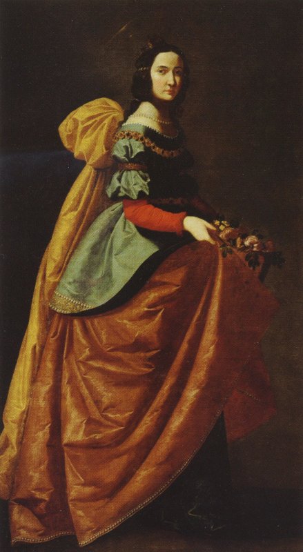 kép: Francisco de Zurbarán: Szent Erzsébet, 1640, Madrid, Prado