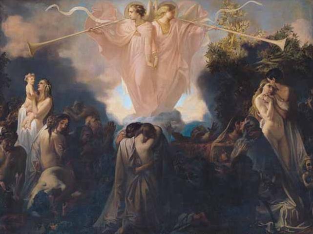 Victor Mottez: A holtak feltámadása, XIX. sz. Musée des Beaux Arts, Lille
