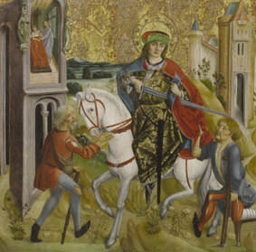 Szent Márton és két koldus, 1490 körül, Magyar Nemzeti Galéria, Budapest