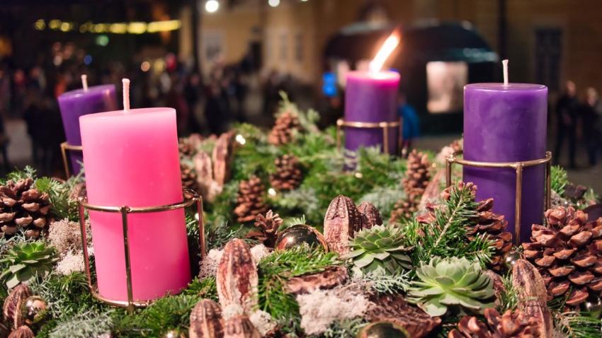 Adventi koszorú - első hét Adventi koszorú - első hét